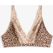 Bonprix Bralette zonder beugels met zachte voering en luipaardprint maat 75