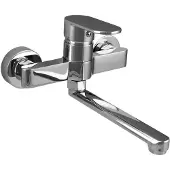 Aquanello Keukenmengkraan, wandmontage, chroom, uitloop 20 cm, Casa CR-1420-CS,
