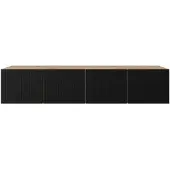 MargaretHadas24 Margaret Hadas24 TV-kast Mio, TV-meubel, TV-kast, 200 cm, hangend, modern design, woonkamer, wandmontage, TV-meubel, zwart