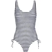 Venice beach Badpak 'Summer' donkerblauw / wit
