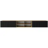 MargaretHadas24 TV-kast Noe IV 300 (3x100) cm (artisan + zwart)