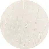 Tapis.fr Modern tapijt Tokko crème 160 cm rond