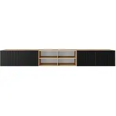 MargaretHadas24 TV-kast Mio IV 300 (3x100) cm (artisan + zwart)