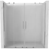 Mexen Velar Duo schuifdouchedeuren 200 , matglas, chroom - 871-200-000-32-01