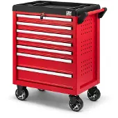 HBM gevulde gereedschapswagen 154-delig rood