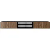 MargaretHadas24 TV-kast Noe IV 300 (3x100) cm (zwart + catania)