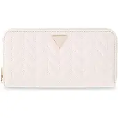 GUESS portemonnee Stacey SLG Zip Around Wallet Cream White crème