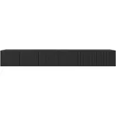 MargaretHadas24 Margaret Hadas24 TV-kast Noe, tv-meubel, tv-kast, 300 cm, hangend, modern design, woonkamer, wandmontage, zwarte tv-meubels, zwart