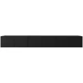 Margaret Hadas24 TV-kast Nicole, tv-meubel, laag tv-meubel, 300 cm, modern design, voor wandmontage, woonkamer, zwarte kleur