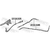 FEBEST 25100-K0F Handremkabel