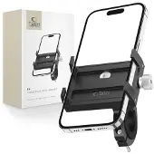 Tech-Protect V4 telefoonhouder voor fietsstuur - zwart, Smartphonehouder, Zwart