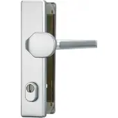 ABUS Greepenset, Veiligheidsbeslag Abus HLZS814 Drcker/plaat F1 aluminium (Deurset)