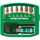 Spax Bitset En Bithouder - Bitcheck T-star Plus - Magnetisch Torx - T10-t40 - 7-delig