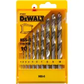 DeWalt 10-delige Metaalborenset HSS-G