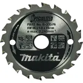 Makita Cirkelzaagbad voor Hout | Specialized | Ø 85mm Asgat 15mm 20T - B-33576