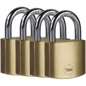 Yale rechthoekig gouden slot met sleutel
