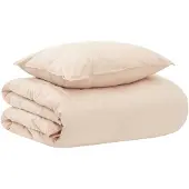 vidaXL Deken Set Beige 140 x 200 cm Katoen, Kapok, Polyester