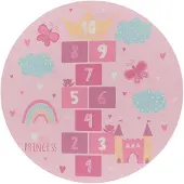 TT Home Kinderkamer tapijt tapijt kinderkamer tapijt antislip hart wolk vlinder 160 x 160 cm Rechthoek 160 x 160 cm Rechthoek Roze