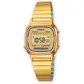 Casio Vintage Mini LA670WEGA-9EF Unisex Horloge 25 mm - Goudkleurig