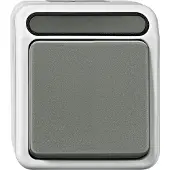 Merten Taster, vergrendelingsmechanisme, MEG3150-8029, lichtgrijs, 1-polig, AQUASTAR