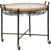 Mauro Ferretti Salontafel Cebu With Glass & Wells 70,5×65×57 cm