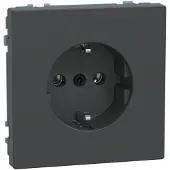 Merten SCHUKO-stopcontact MEG2301-6034, aansluitklem, antraciet