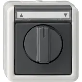 Gira Spatwaterdichte Opbouwjaloezieschakelaar - 015430