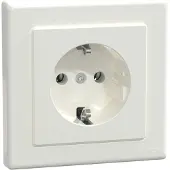 Merten stopcontact systeem M, Polarwit, MEG2301-1519, 1 stuk.