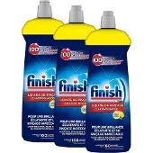 Finish Glansspoelmiddel Citroen Vaatwasmiddel - 3x 160 Afwasbeurten - 3x 800 mL - Voordeelverpakking