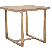 Mauro Ferretti Moderne, vierkante eettafel Ankara, gemaakt van hout en metaal – Eenvoudig en opvallend design – Moderne stijl. Artikelnummer: 142814000Q