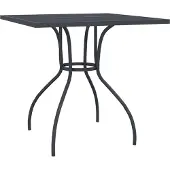 Syfax Tuintafel 80x80x72,5 cm staal gaas antracietkleurig