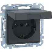 Merten MEG2311-0414 Wandcontactdoos System M Antraciet 1 stuk(s)