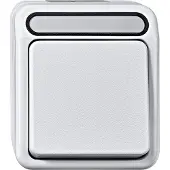 Merten wisselcontactdoos MEG3116-8019, polarwit, 1-polig, AQUASTAR