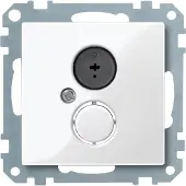 Merten 296919 Prise de raccordement haut-parleur, Blanc polaire, système M