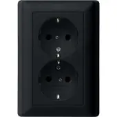 Gira Stopcontact | | E2 (Inbouw, Randaarde, Zwart)