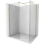 Mexen Kioto douchewand Walk-in 90 x 85 , transparant, goud - 800-090-202-50-00-085