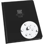 Rite in the rain Weatherproof Hard Bound Cover Sketchbook Notebook 6.25" x 8.5" Black Cover Blank Page Pattern (No. 730F-LG)