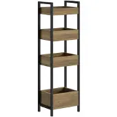 SoBuy Bibliothèque marron 4 caisses 28x20x90 cm