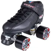 Riedell - R3 Black - Derby Rolschaatsen - 7