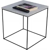 FutuStal - Draden Tafel - Zwarte Mat - Beton Look - Vierkant