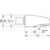 GROHE uitloop voor 33065 chroom 46103000