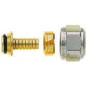 Heimeier klemkoppeling 3/4 inchmoer- 16x2mm. vpe Vernikkeld