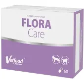 Vetfood FloraCare supplement voor honden en katten tegen diarree, 60 capsules