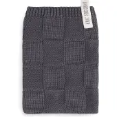 Knit Factory Washand Ivy - Antraciet - 12 x 24 cm