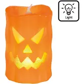 Boland LED Kaars Pompoen 10x6 cm