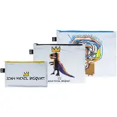 LOQI Zip Pockets - Crown, Pez Dispenser, Untitled reflecterend