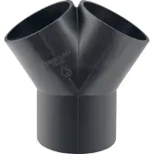 Geberit PE broekstuk 2 x 30°, DN 70 / 56, 365.465.16.1