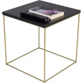 FutuStal - Stalen Salontafel - Zwart - Goud - Vierkant - Metaal