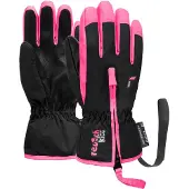 Reusch Handschoen Kids Ben Black / Knockout Pink-3 - 4 jaar