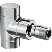Zehnder OV HK schroefkoppeling Combi E hoek, DN 15, 1/2inch, PN 10 verchroomd, Verwarmingsaccessoires